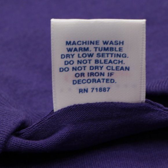 NOS Vintage 90s Rockabilly Blank T-Shirt Purple XL - Picture 5 of 5